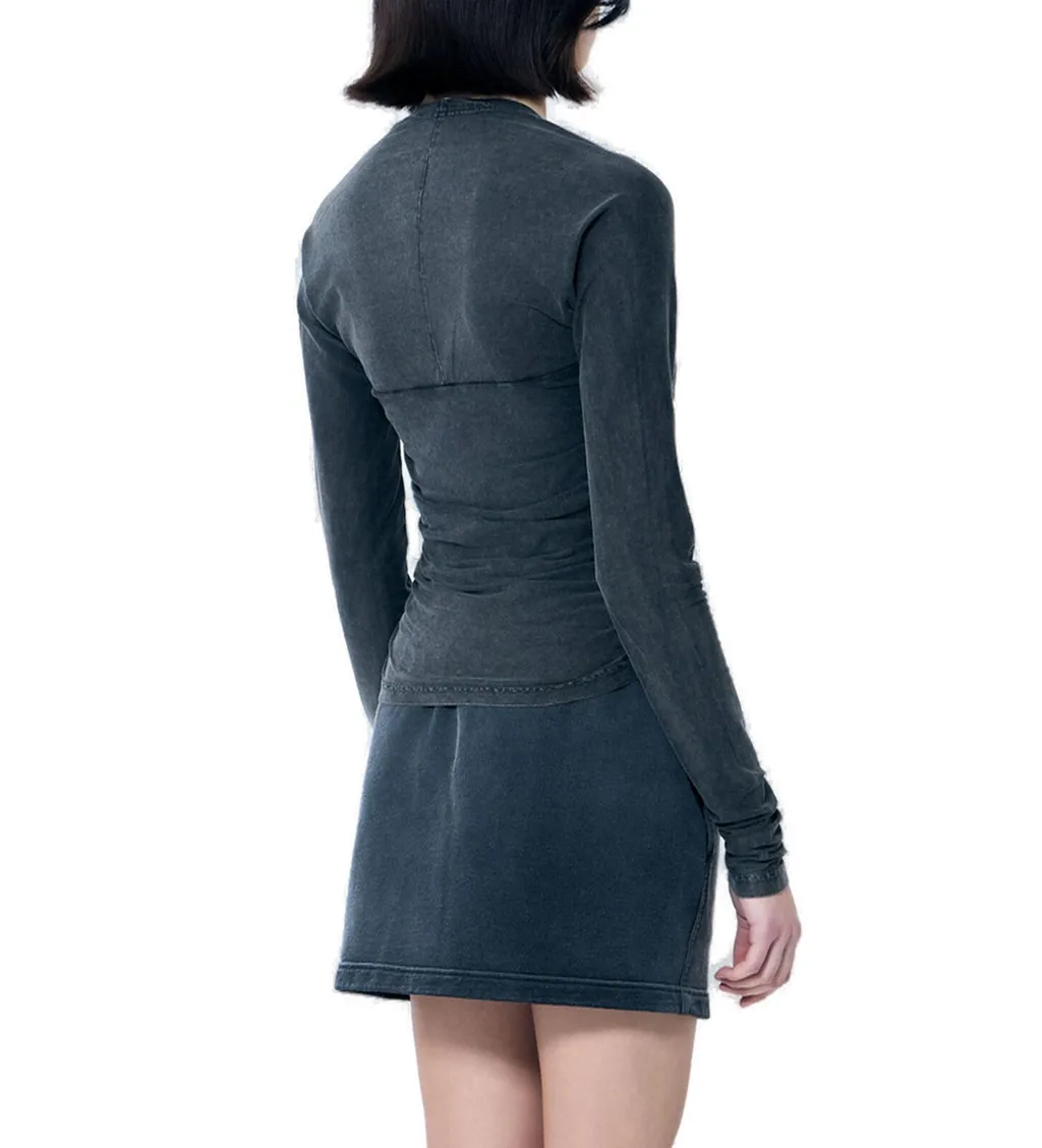 Ruched Square Neck Top