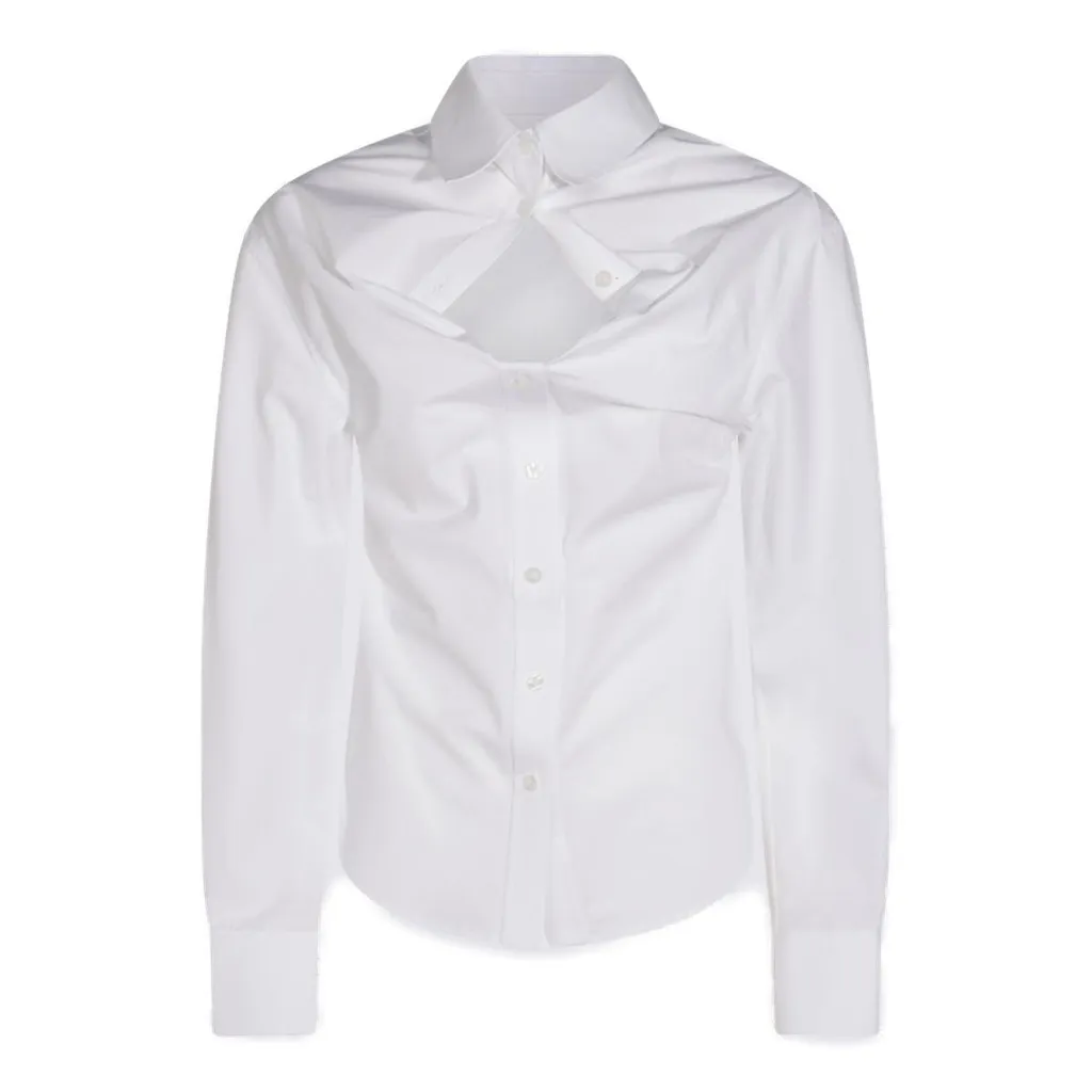 Deconstructed Button-Up Shirt