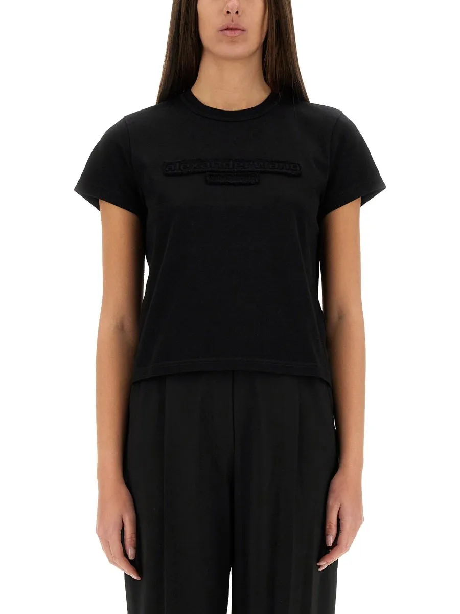 Logo Patch Crewneck T-Shirt