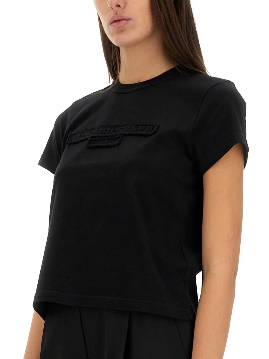 Logo Patch Crewneck T-Shirt