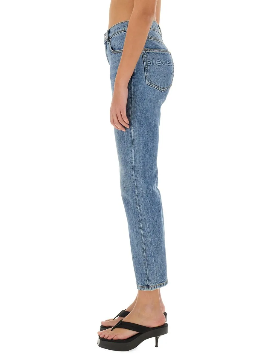 High-Waist Cropped Jeans