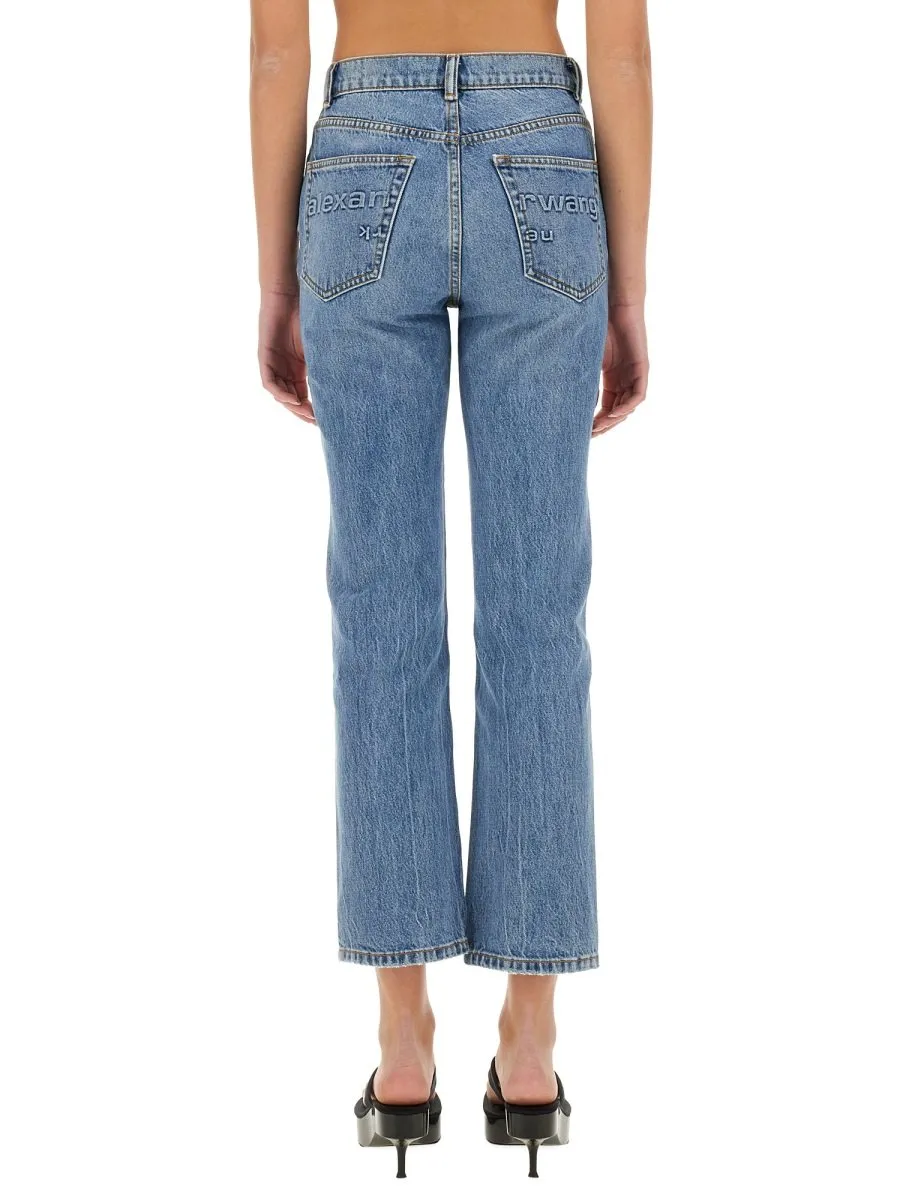 High-Waist Cropped Jeans