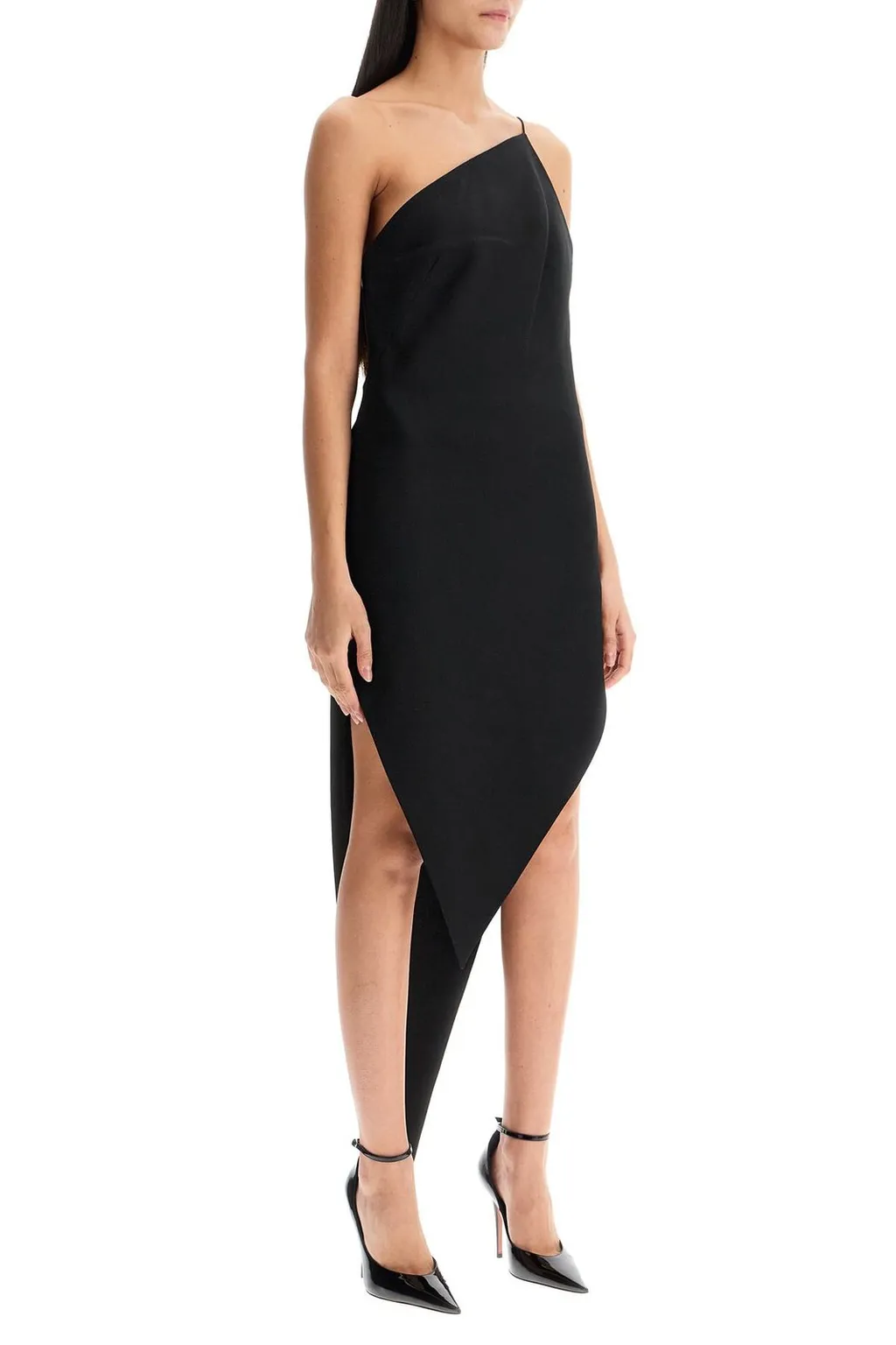 Asymmetric Slit Maxi Dress