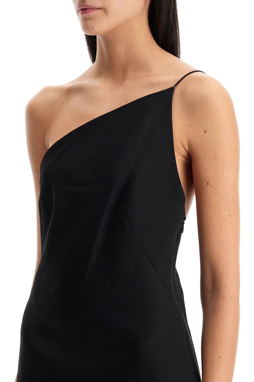 Asymmetric Slit Maxi Dress