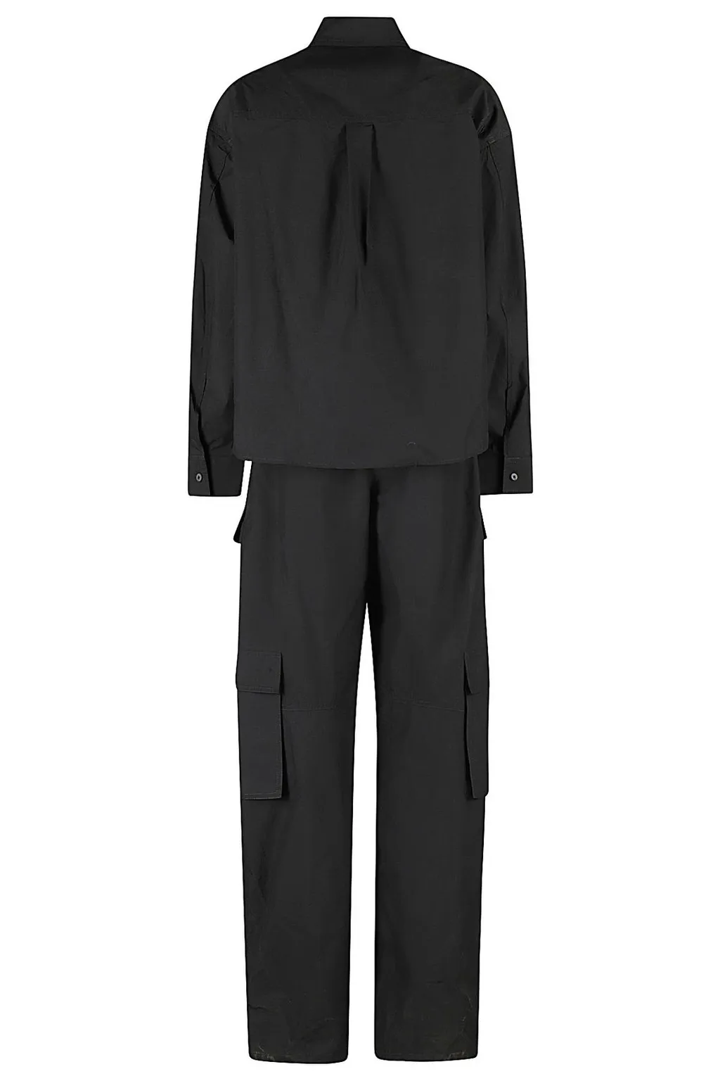 Button Up Cargo Jumpsuit