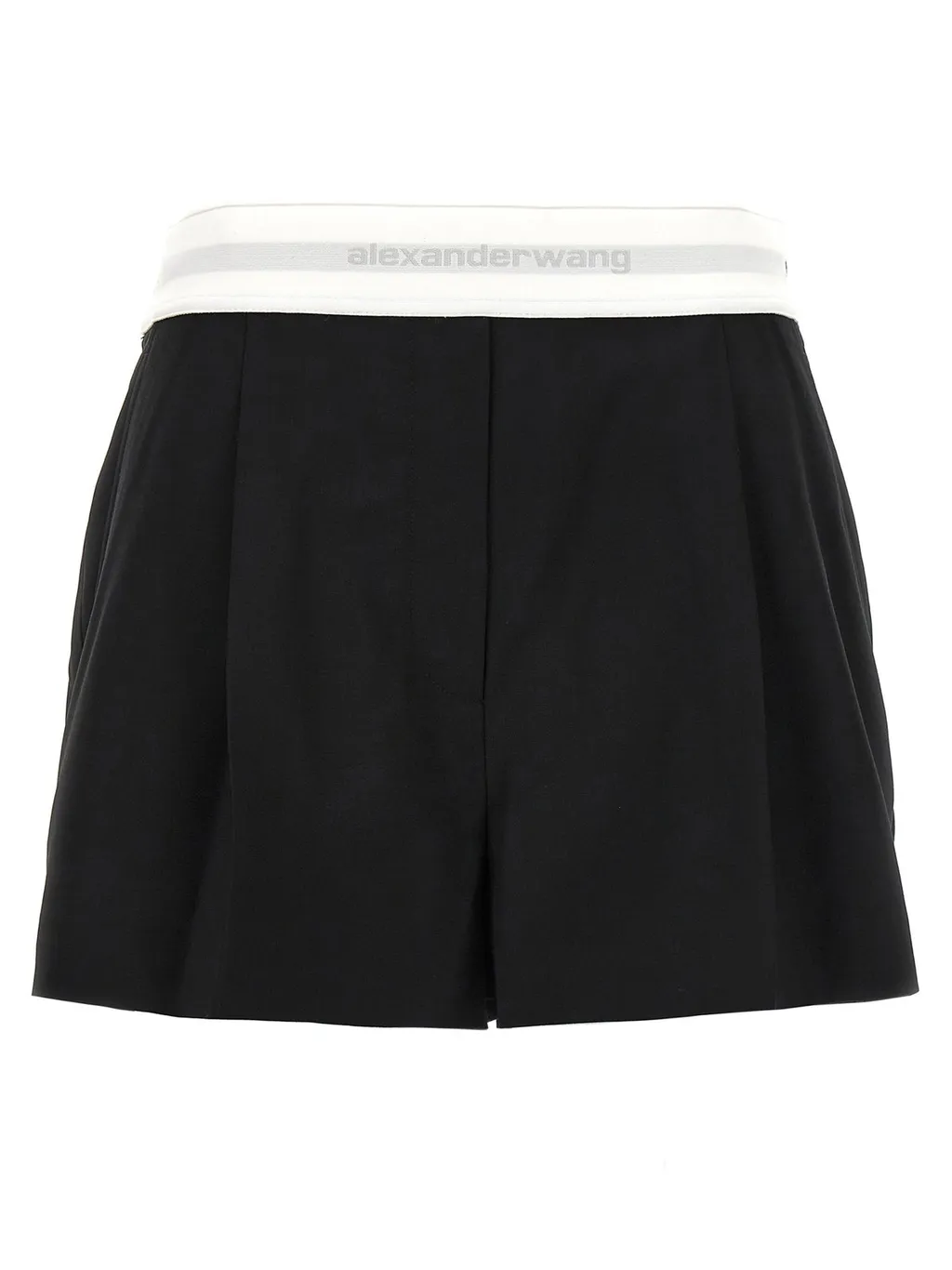 High-Waist Pleated Shorts