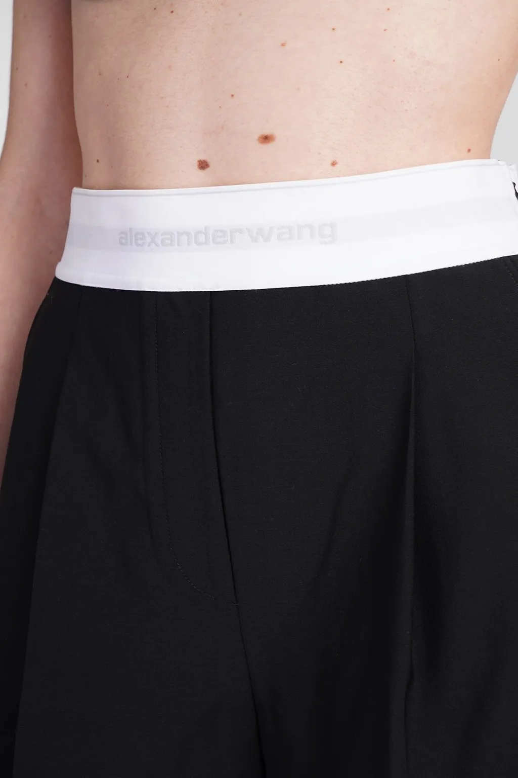 High-Waist Pleated Shorts