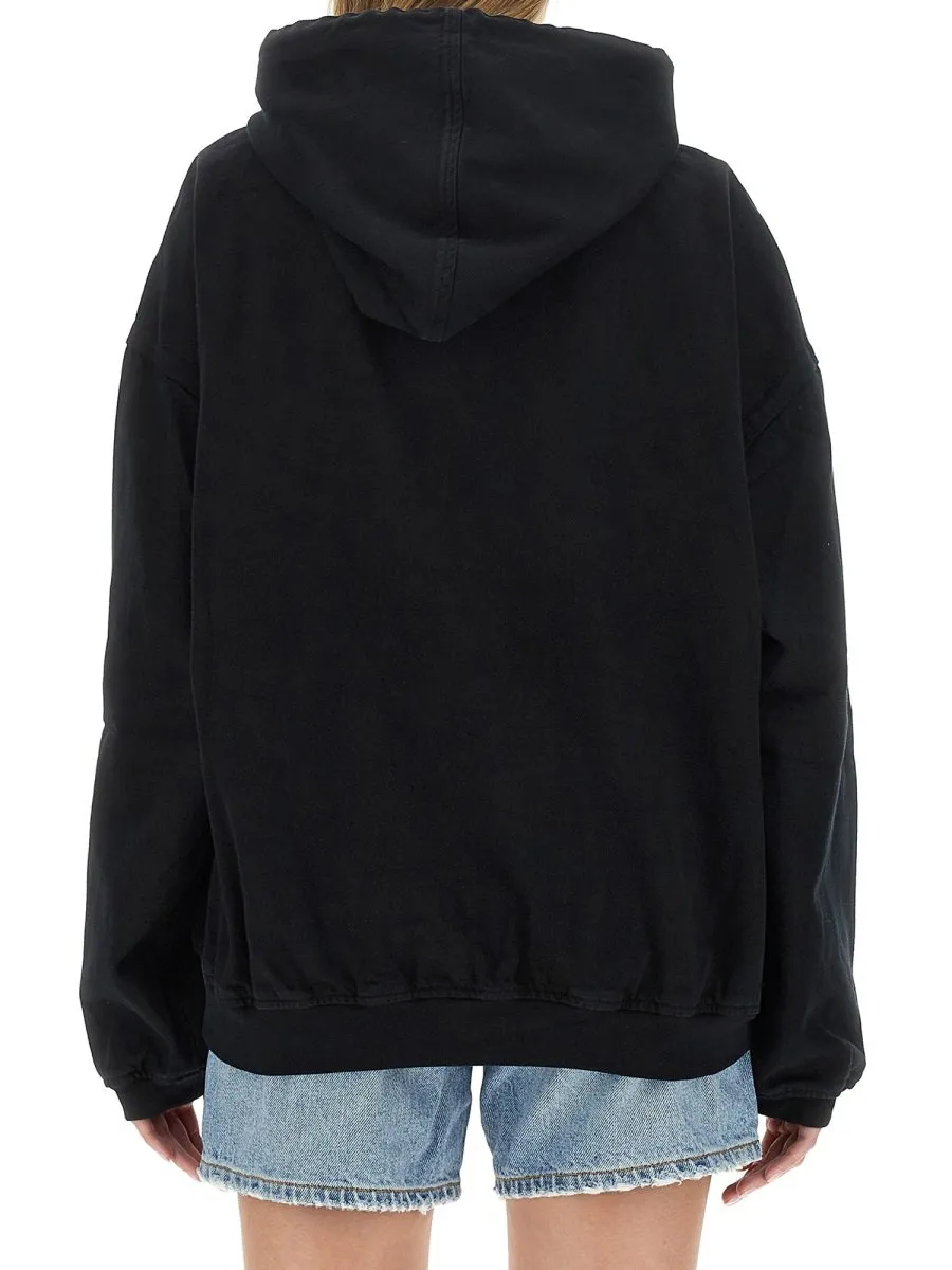Logo Embroidered Hoodie