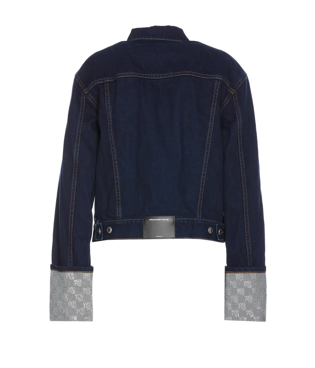 Collared Button-Up Denim Jacket