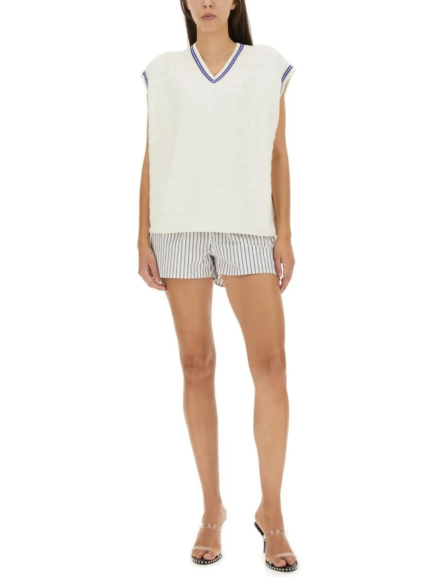 Logo Detailed V-Neck Vest