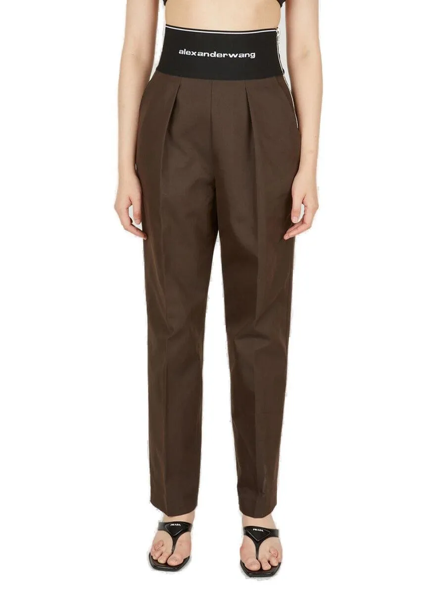Logo Detailed Straight Leg Trousers