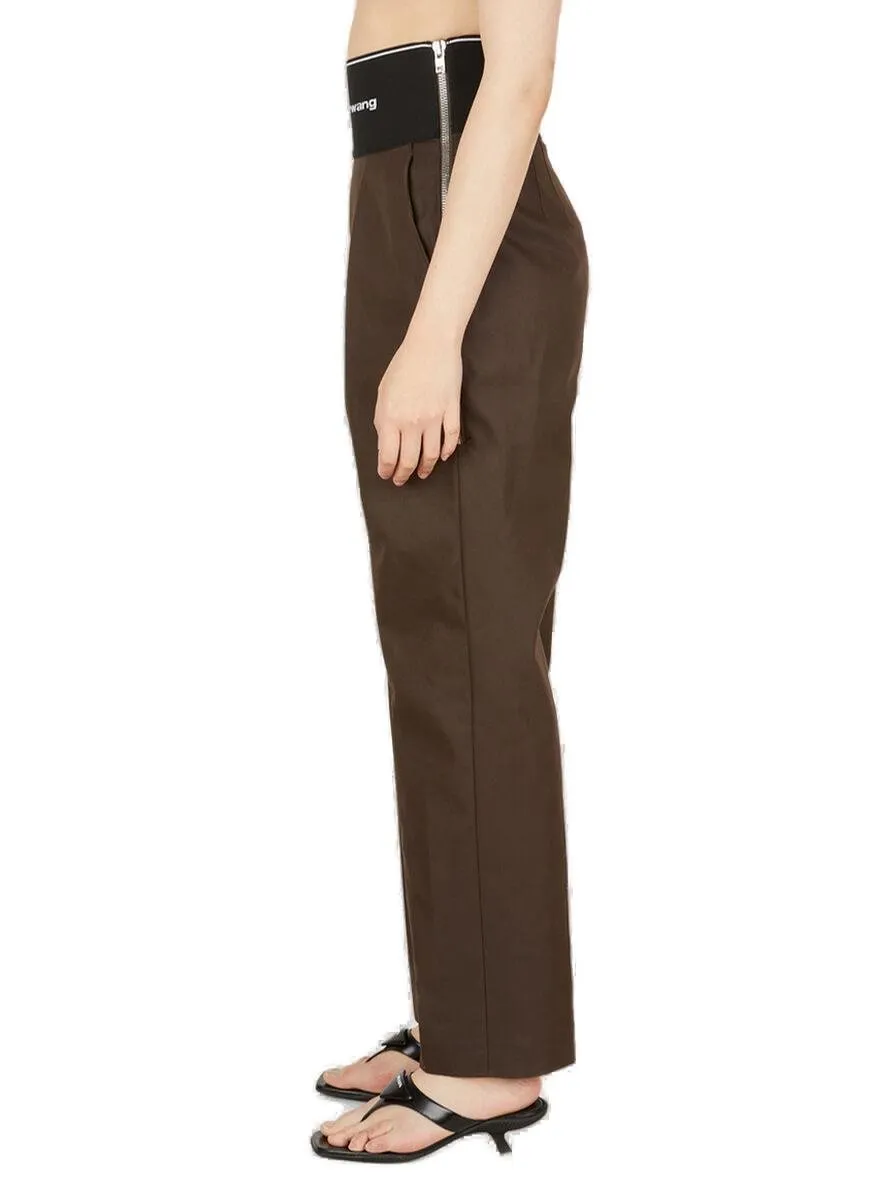 Logo Detailed Straight Leg Trousers