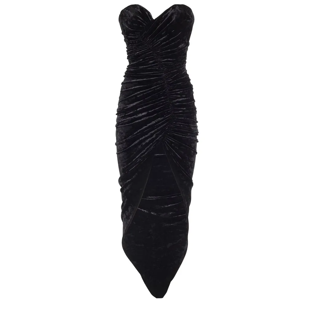 Ruched Strapless Dress
