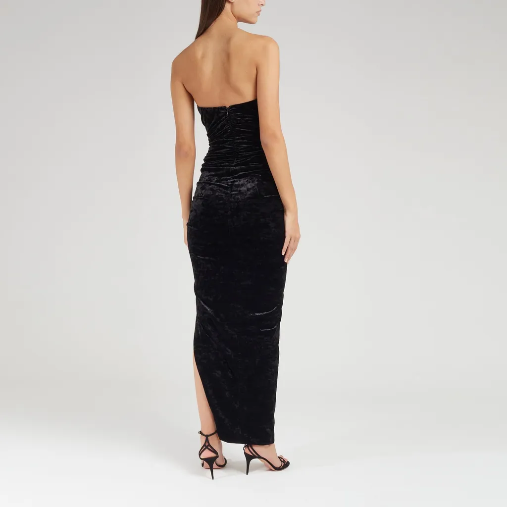 Ruched Strapless Dress