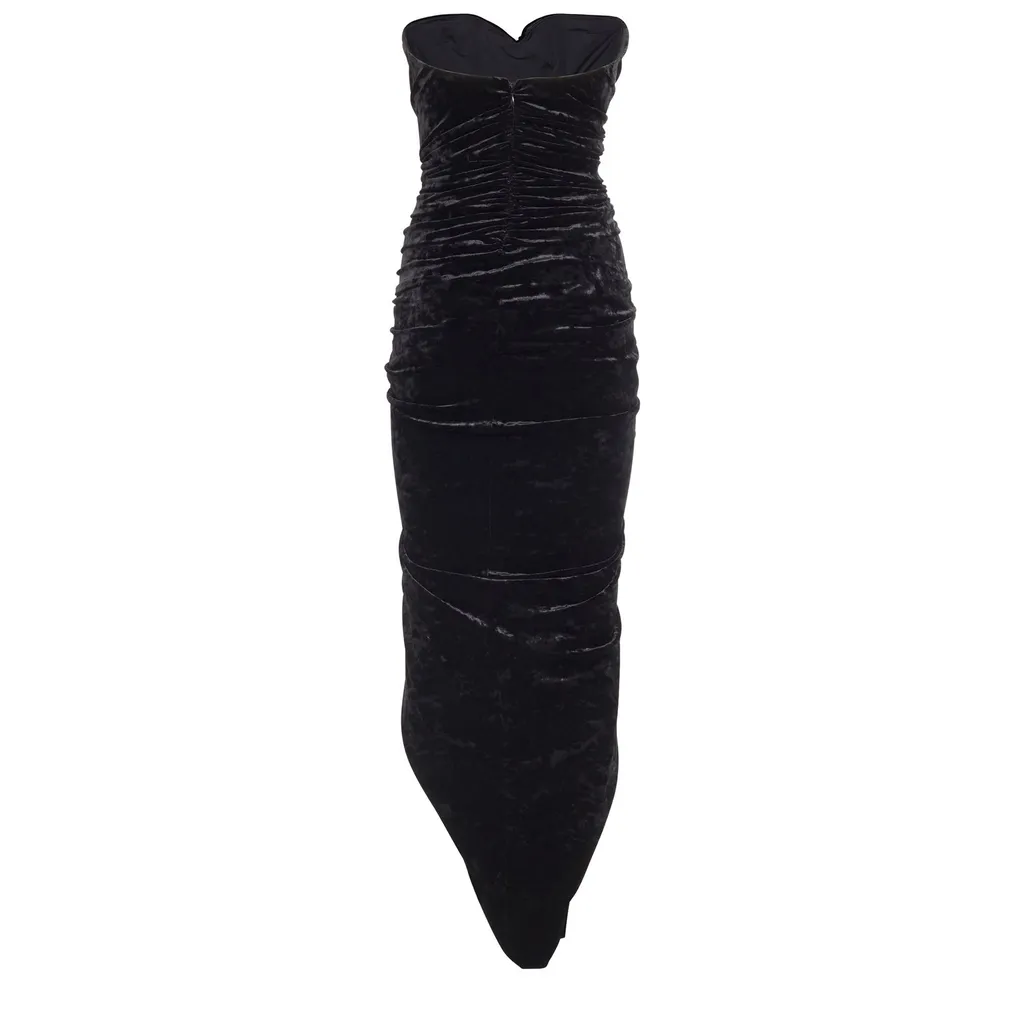 Ruched Strapless Dress