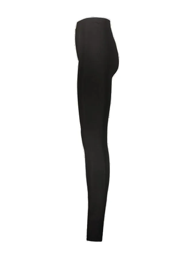 High-Waist Skinny Velvet Leggings
