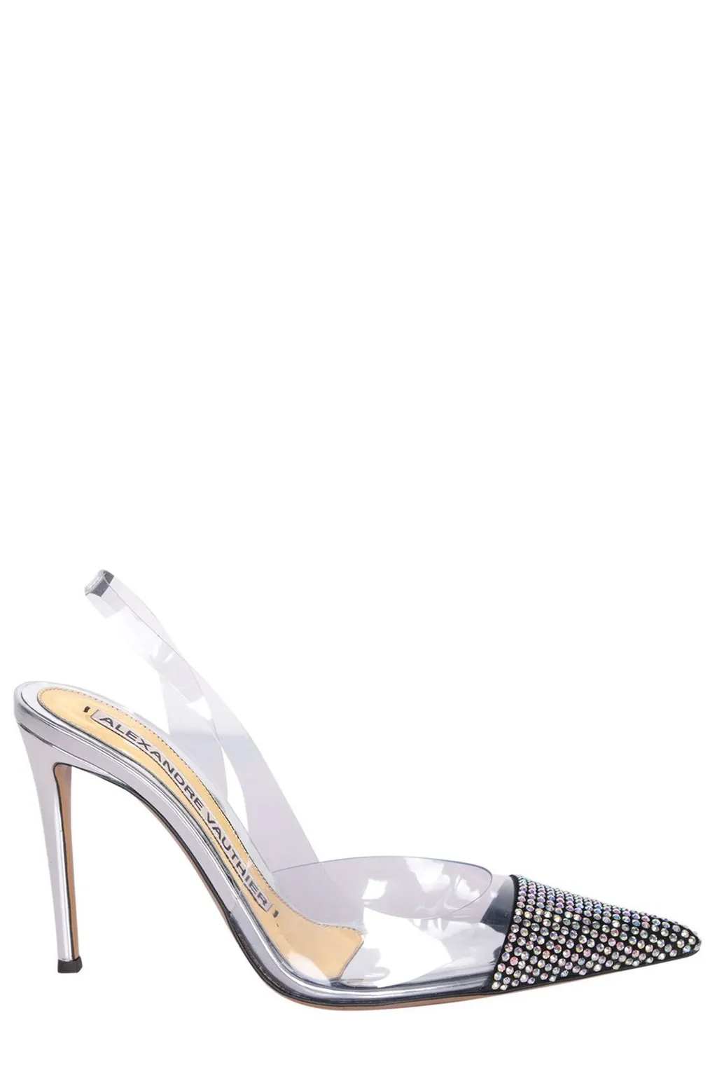 Amber Embellished Pointed-Toe Pumps