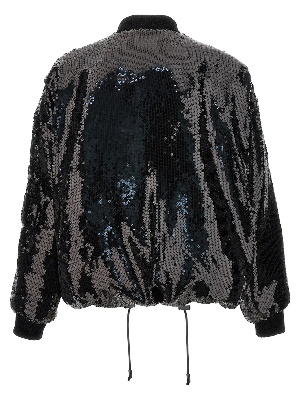 All-Over Sequin Embellished Bomber Jacket