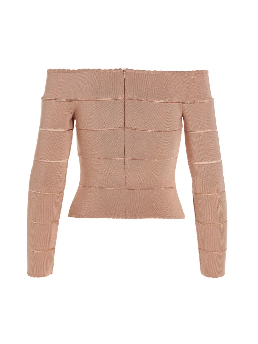 Off-Shoulder Long-Sleeved Top