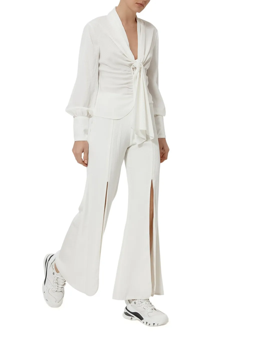 Slit Flare Pants
