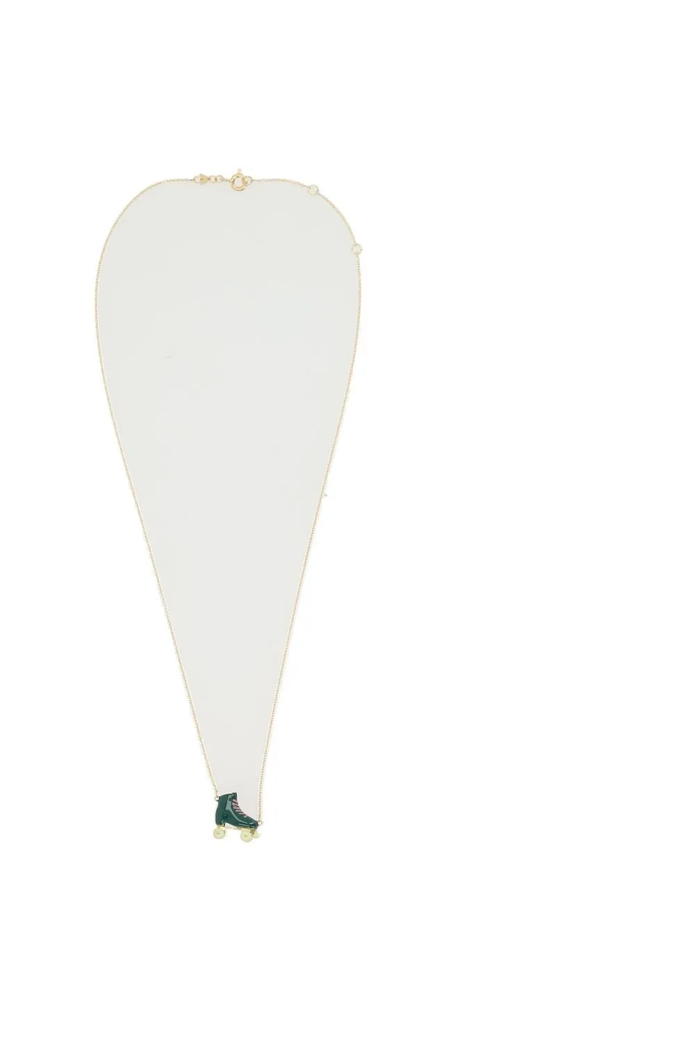 Rolo Chain Roller Pendant Necklace