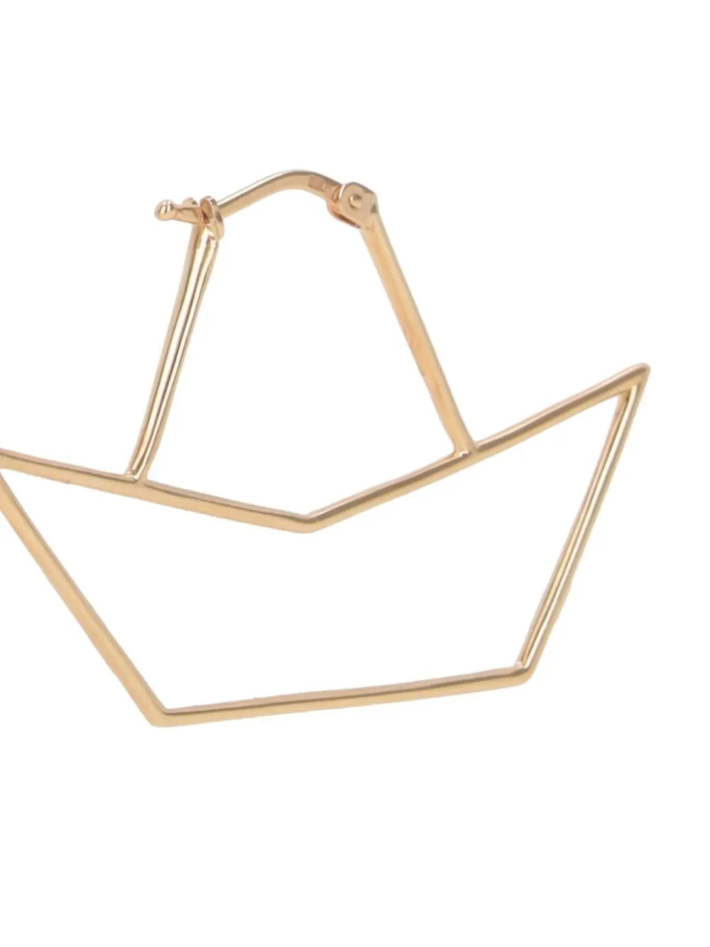 Boat Shaped Single Earrings