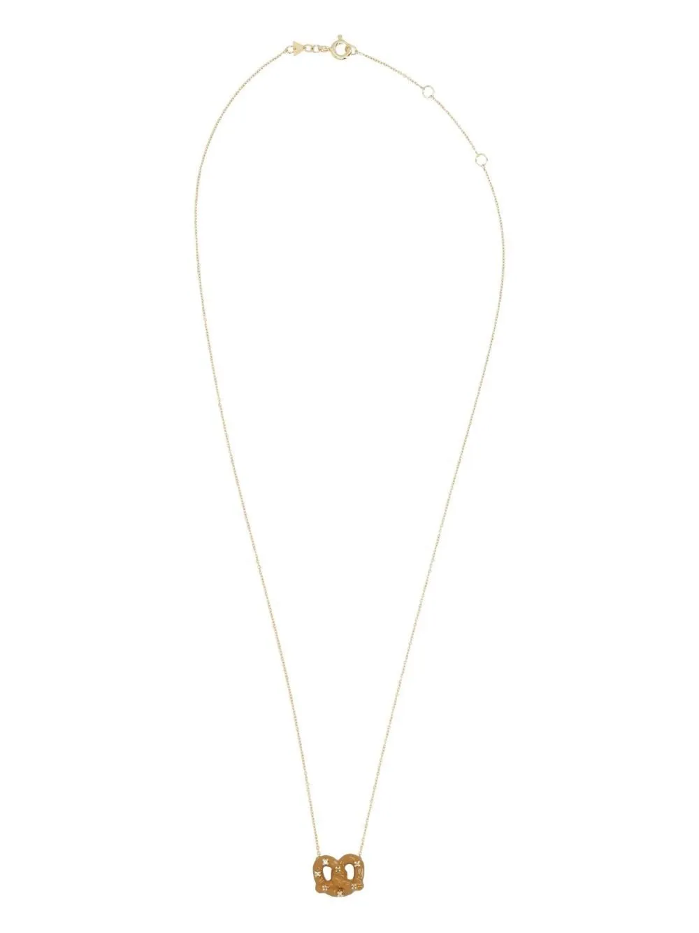 Pretzel Pendant Necklace