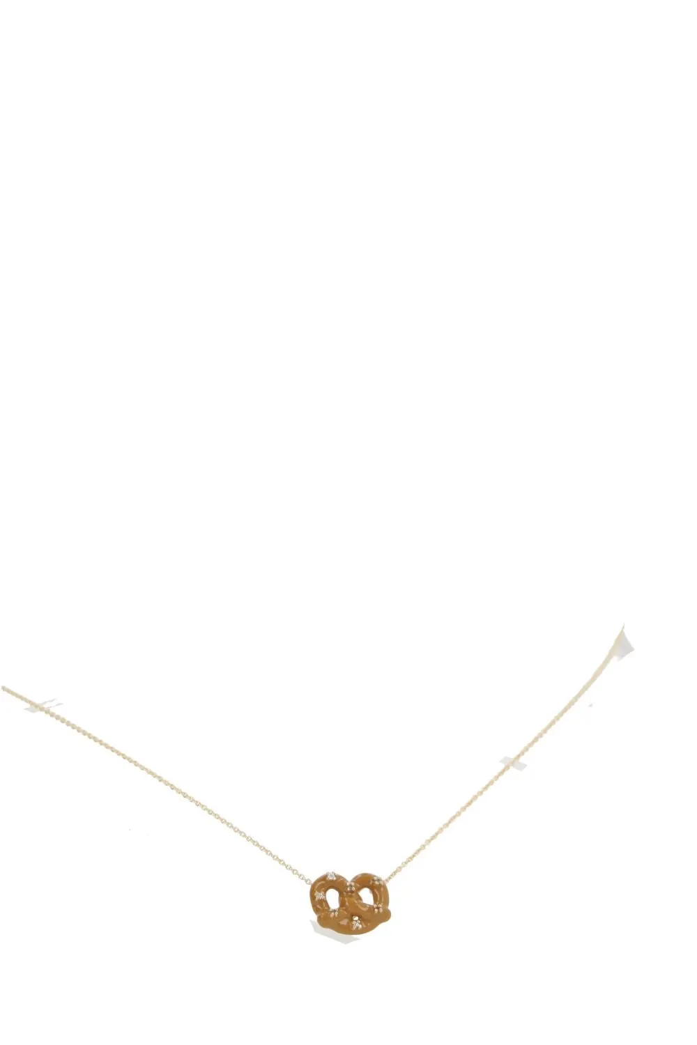 Pretzel Pendant Necklace