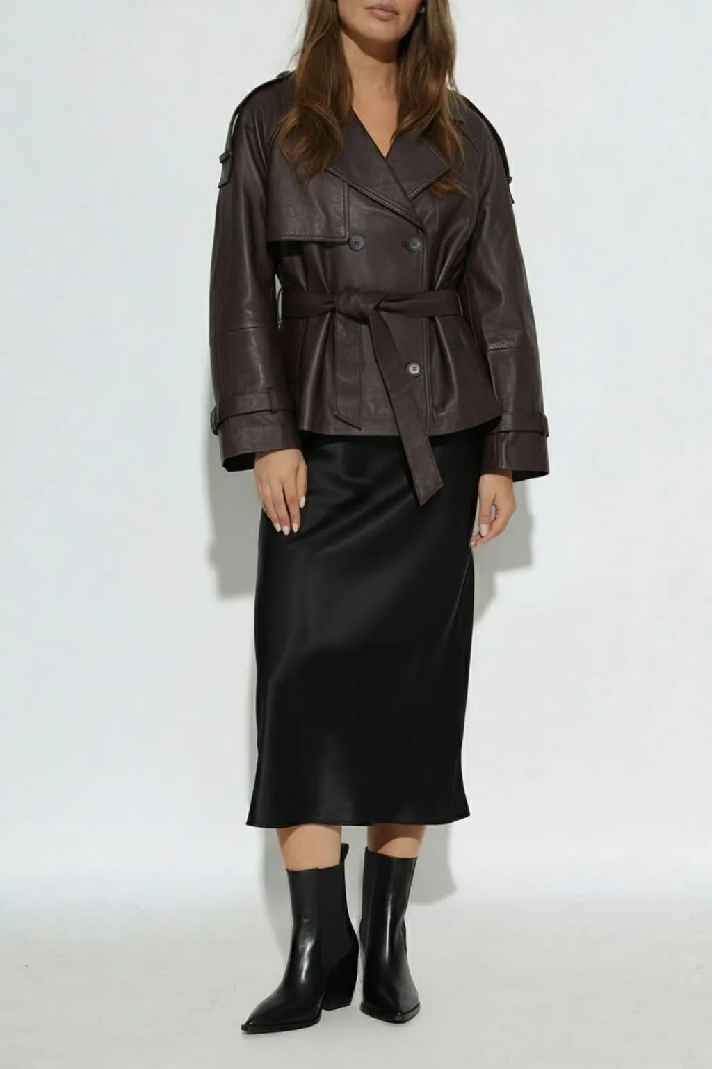 Reed Belted Leather Jacket