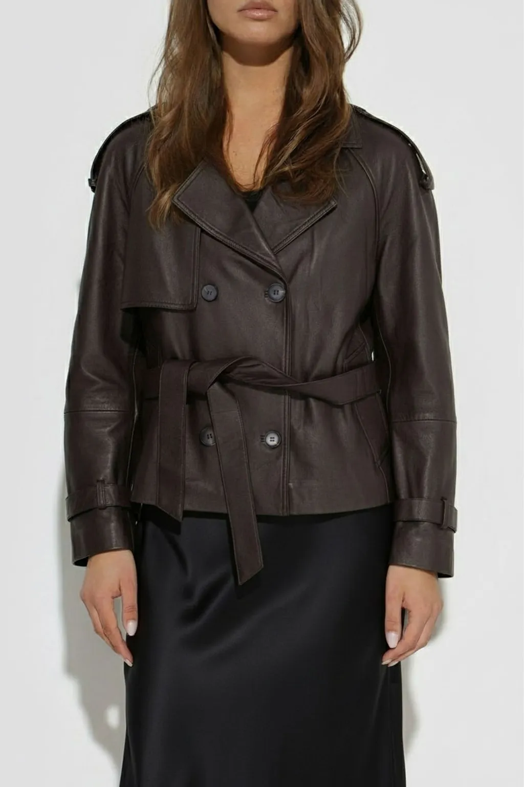 Reed Belted Leather Jacket