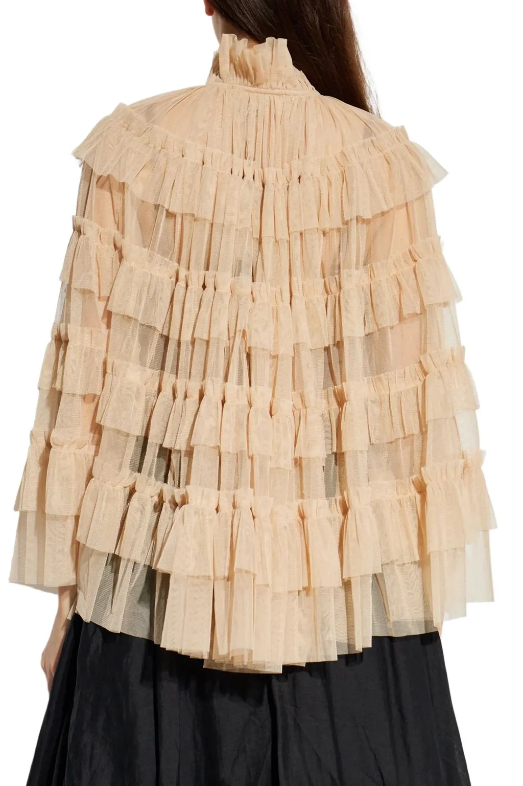 Aude Tiered Cape Coat