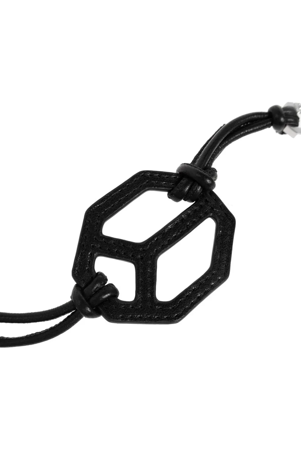 Geometric Leather Keyring