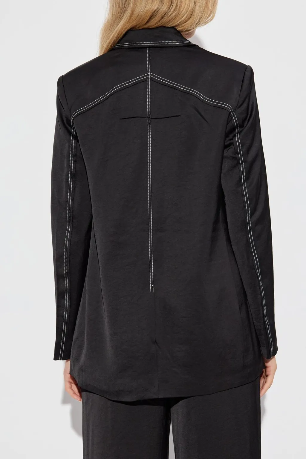 Luna Contrast-Stitch Blazer