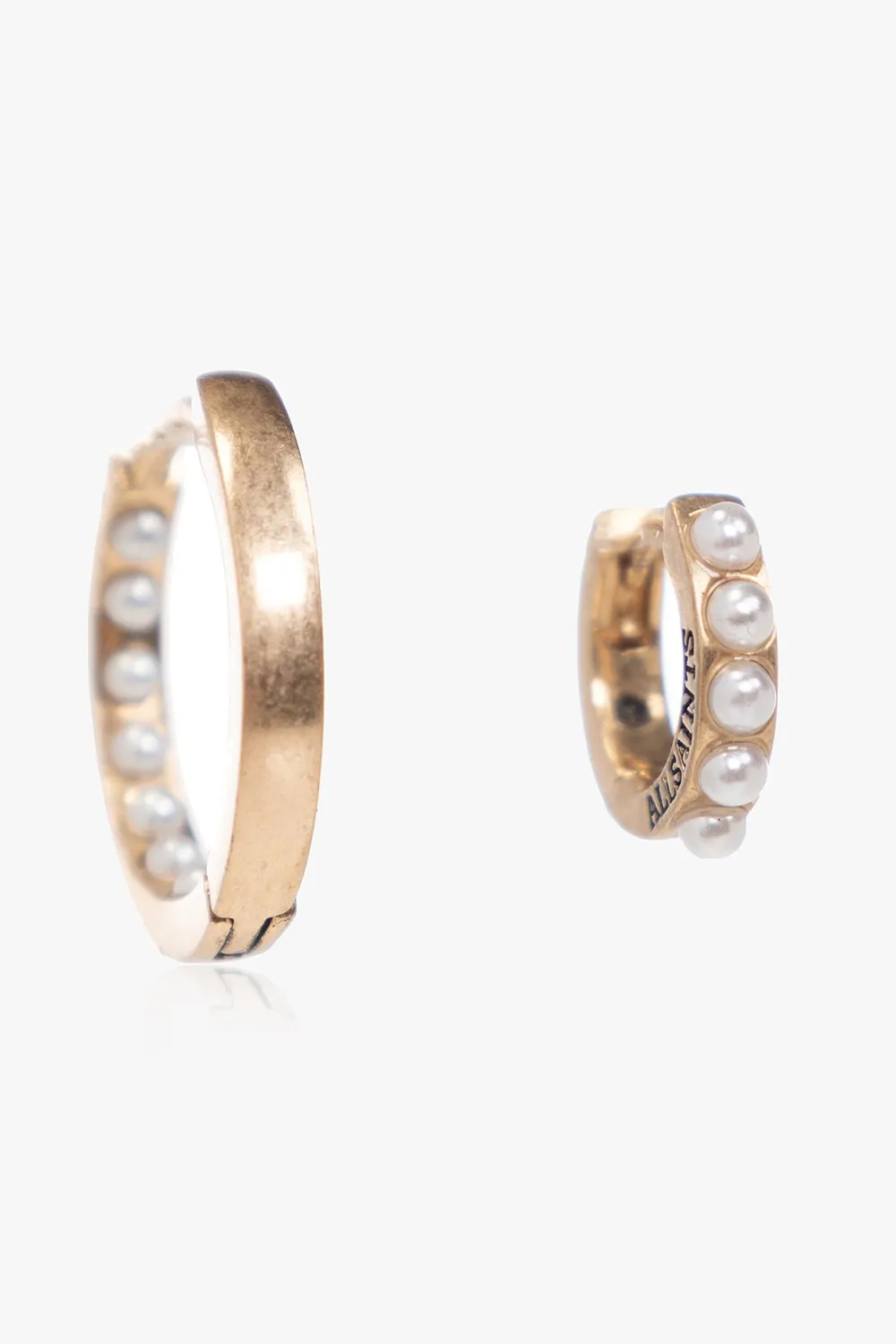 Logo Engraved Hoop Earrings