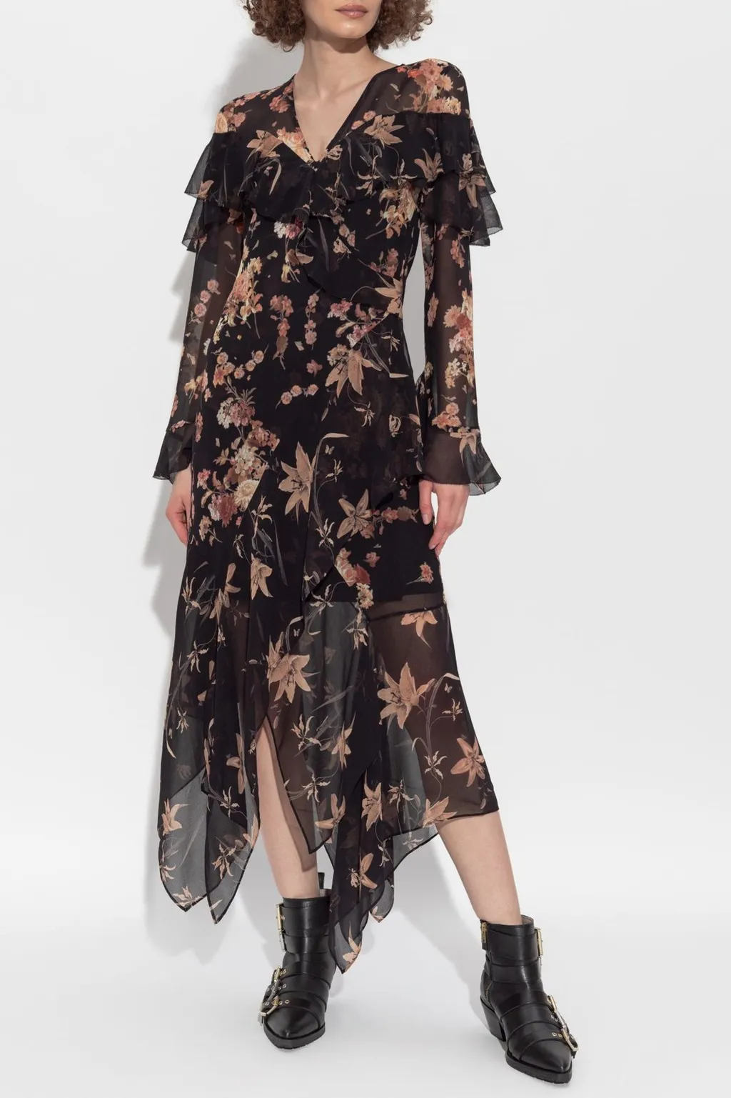 Fresca Floral Asymmetric Dress