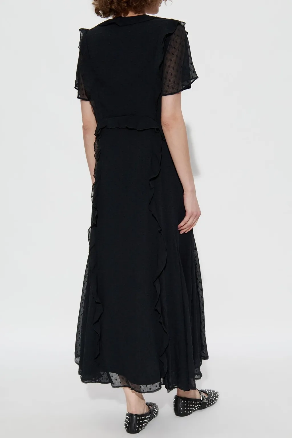 Mari Ruffled Midi Dress