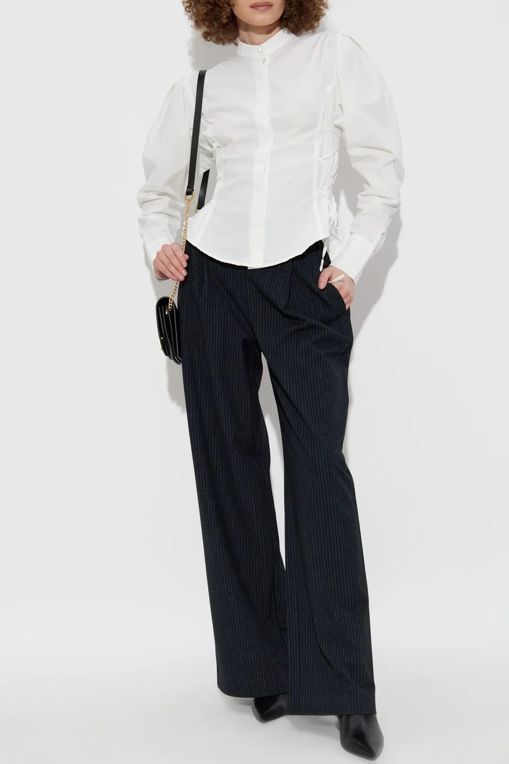 Evanna Lace-Up Shirt