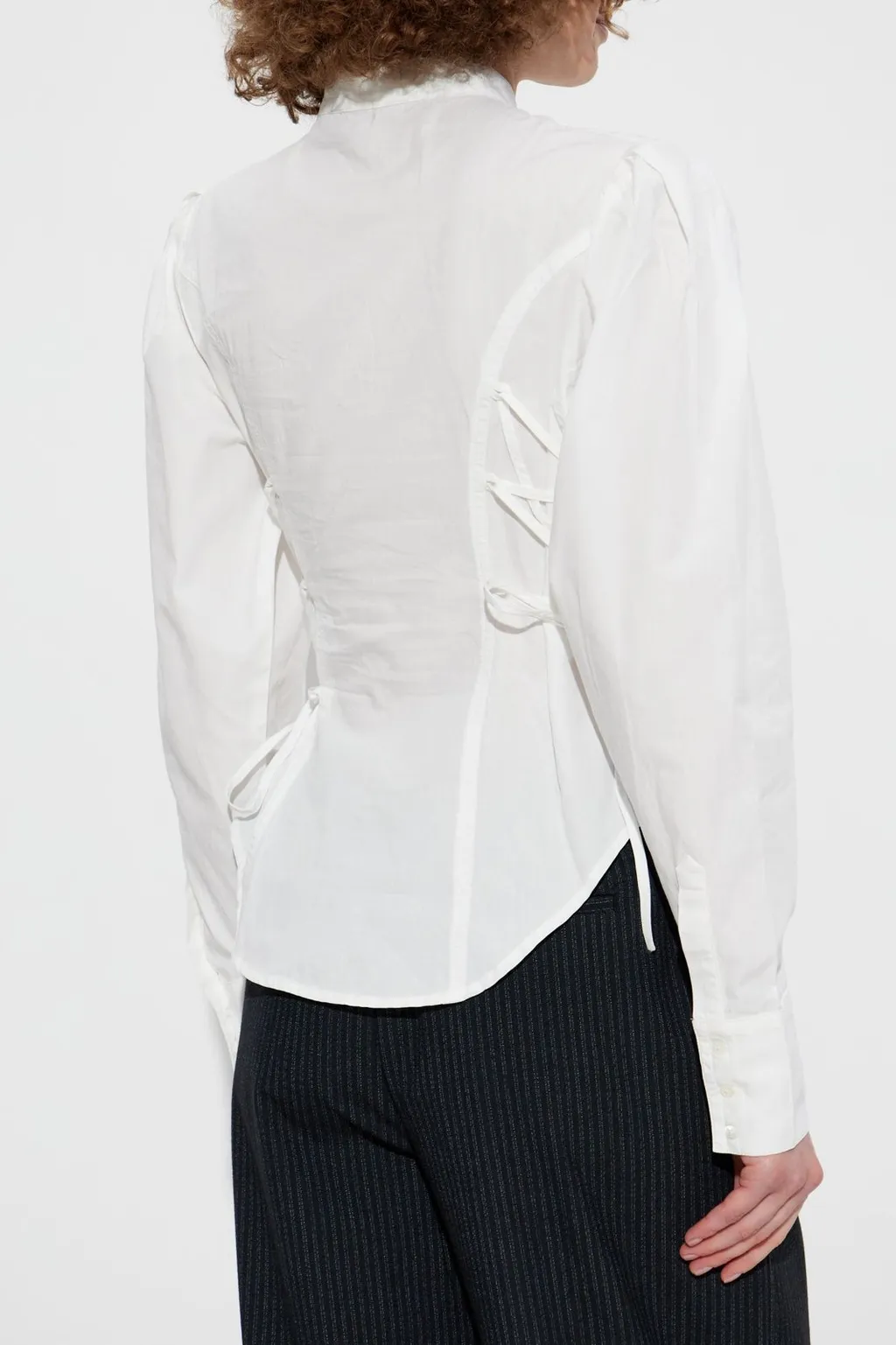 Evanna Lace-Up Shirt