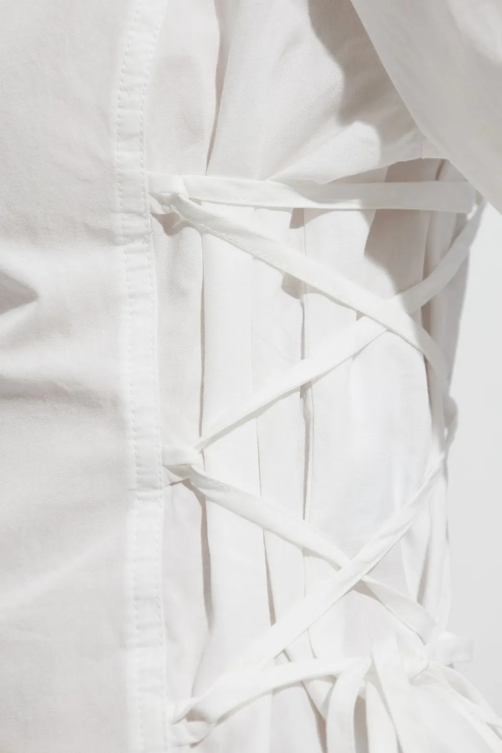 Evanna Lace-Up Shirt