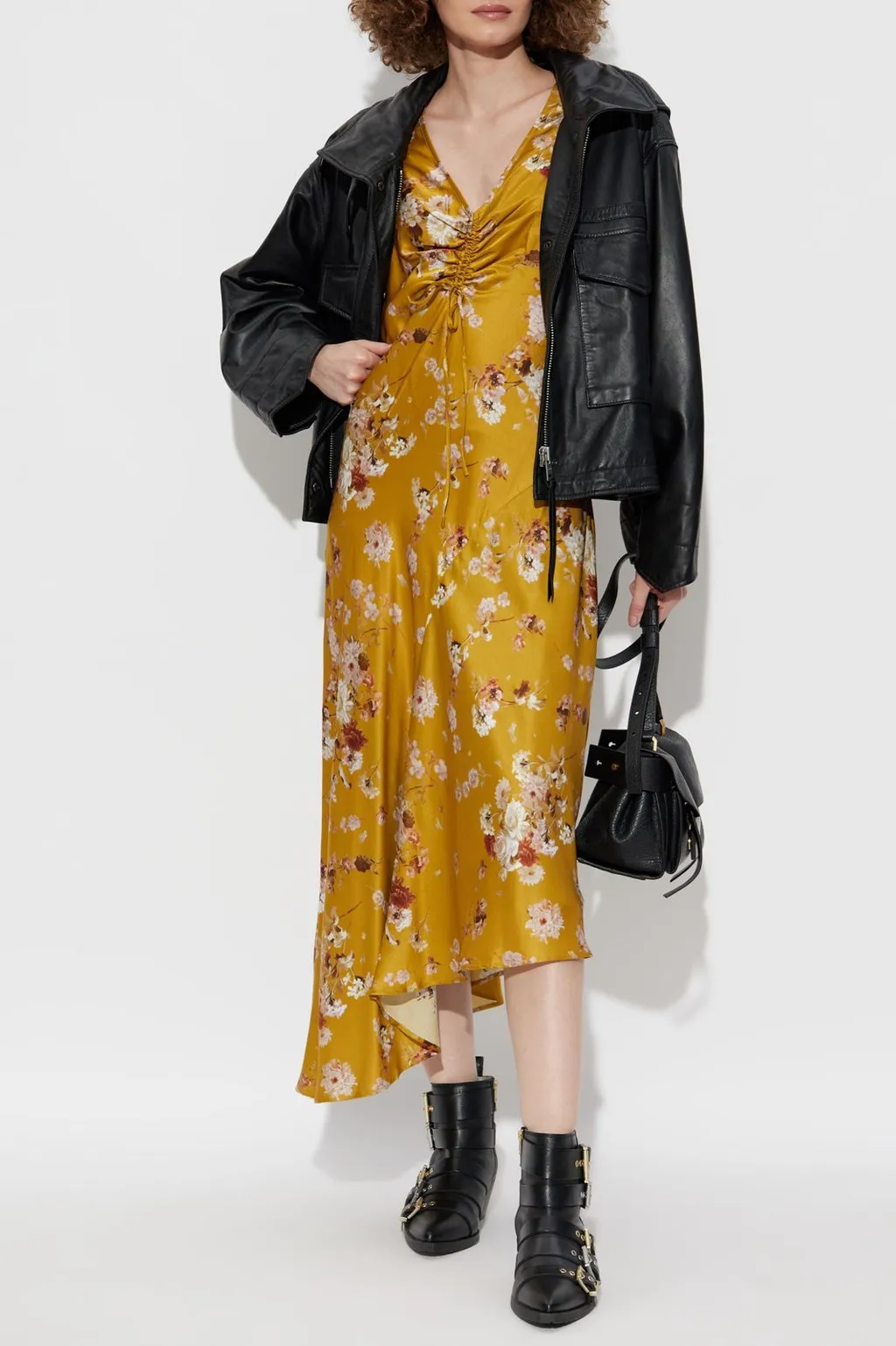 Alexi Ruched Floral Dress