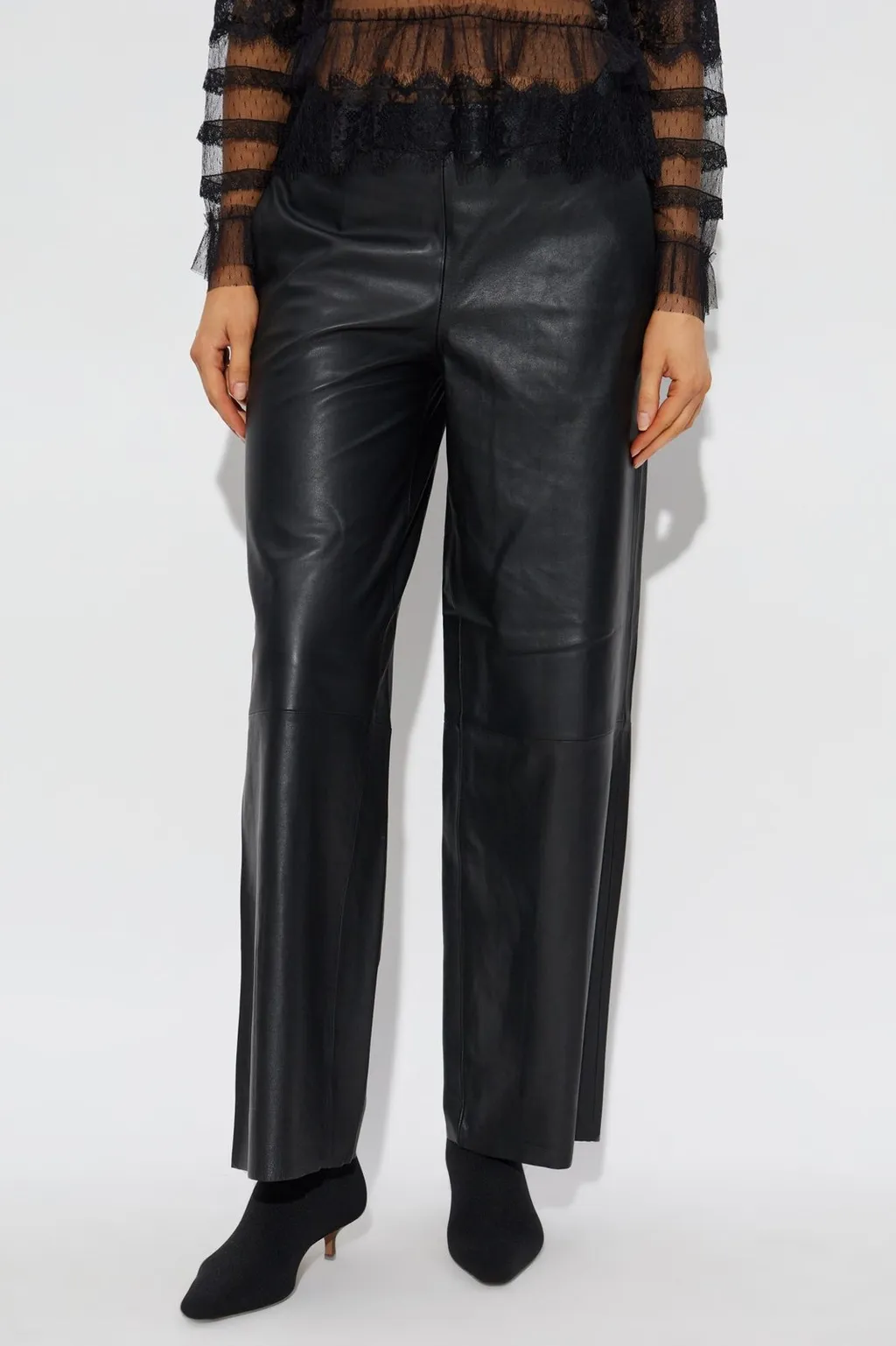 Ash Leather Pants