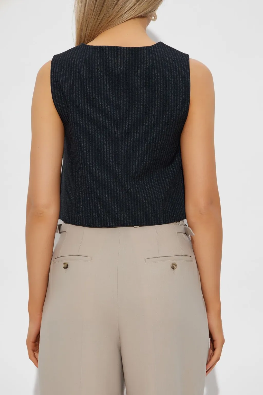 Aleida Pinstripe Vest