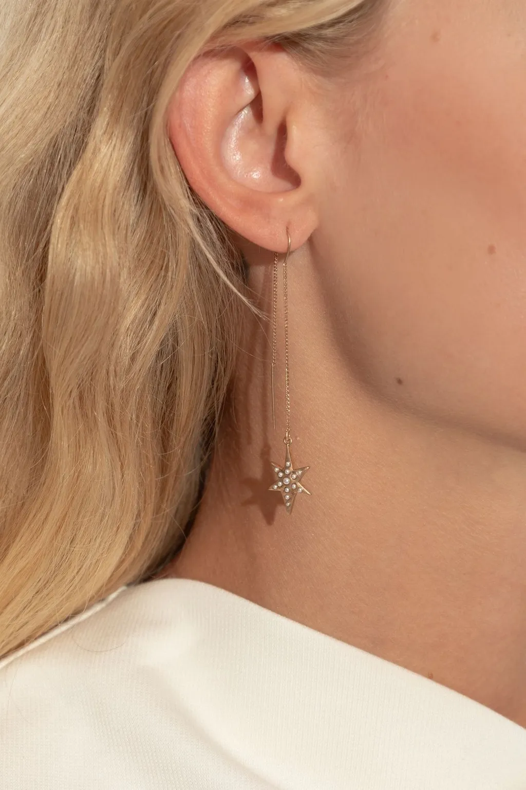 Star Drop Earrings