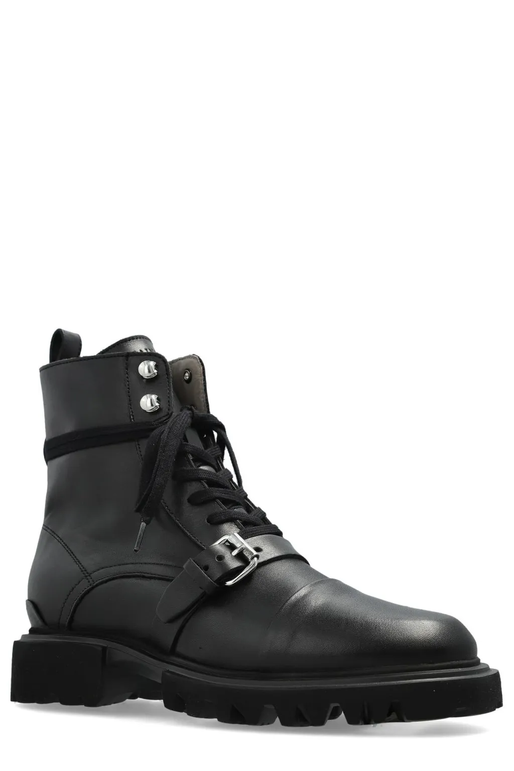 Tori Buckled Lace-Up Boots