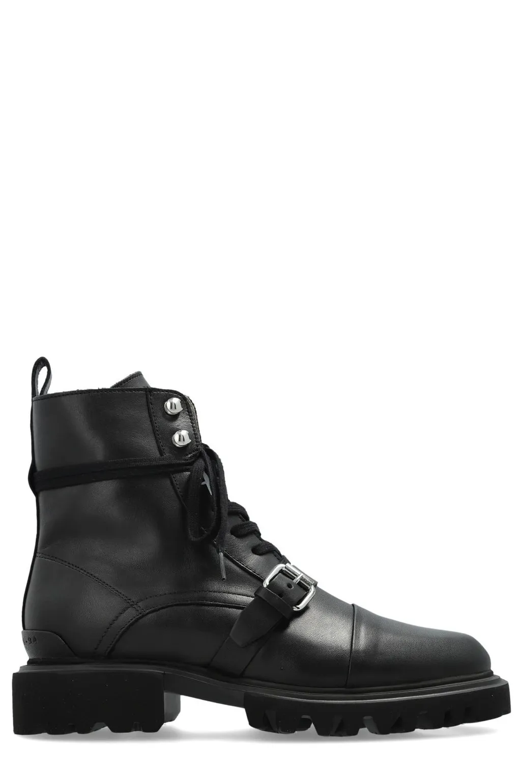 Tori Buckled Lace-Up Boots