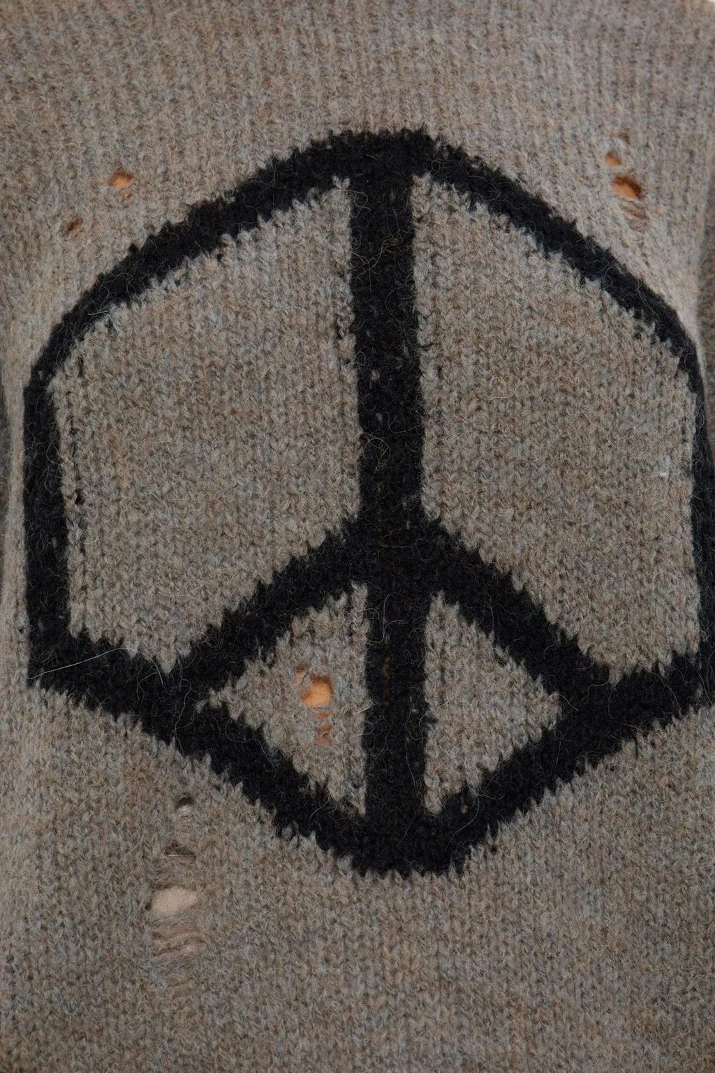 Message Distressed Knitwear