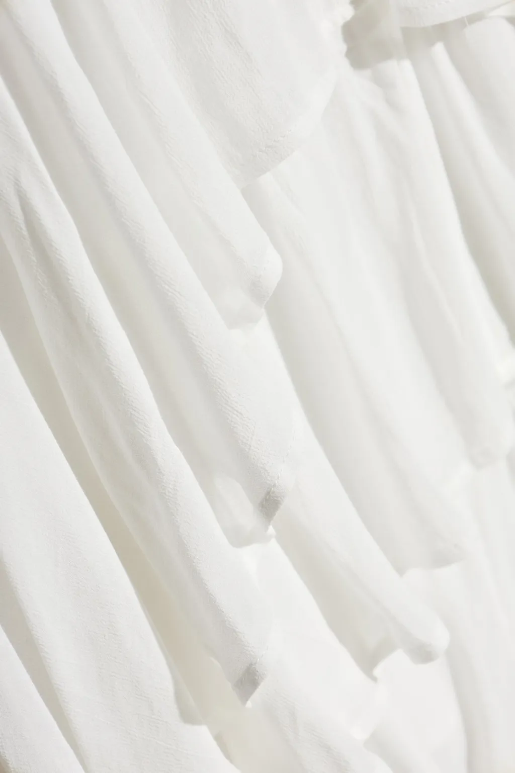 Ruffled Asymmetric Mini Dress