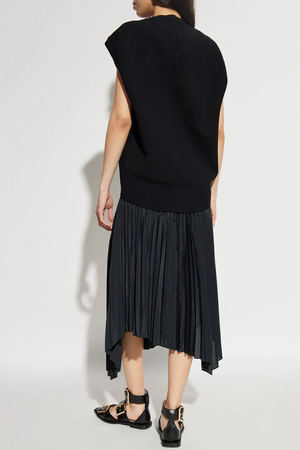 Pleated Midi Dress