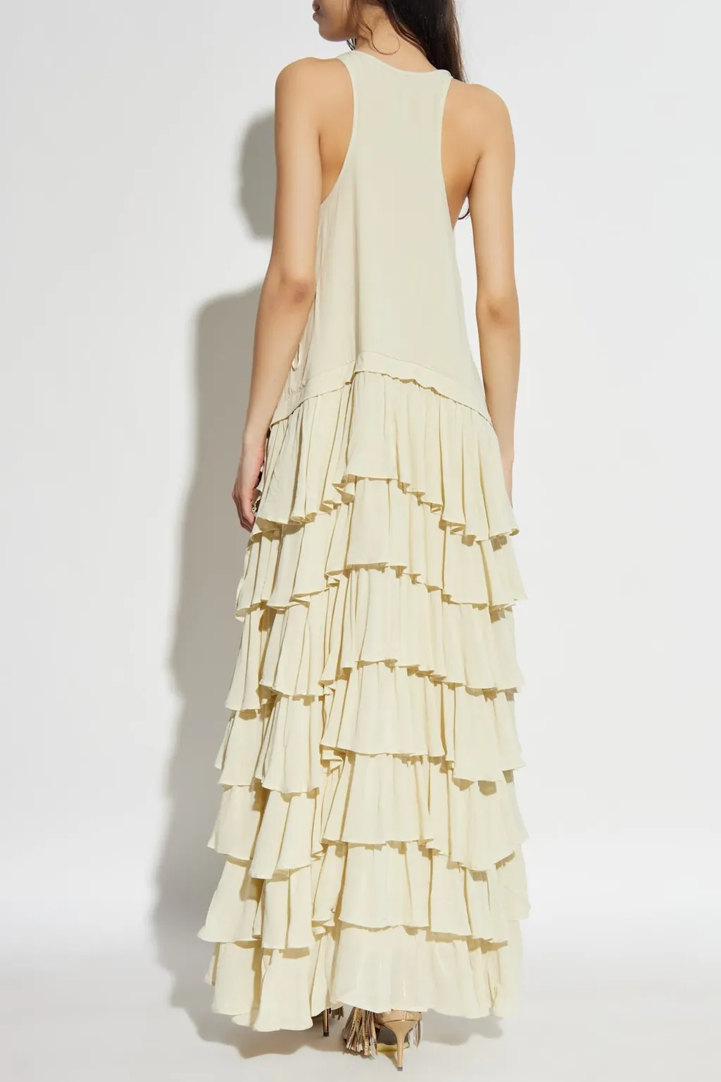 Cavarly Ruffled Asymmetric Dress