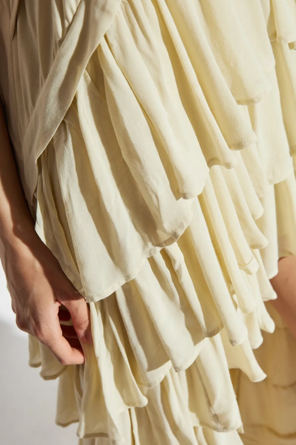 Cavarly Ruffled Asymmetric Dress